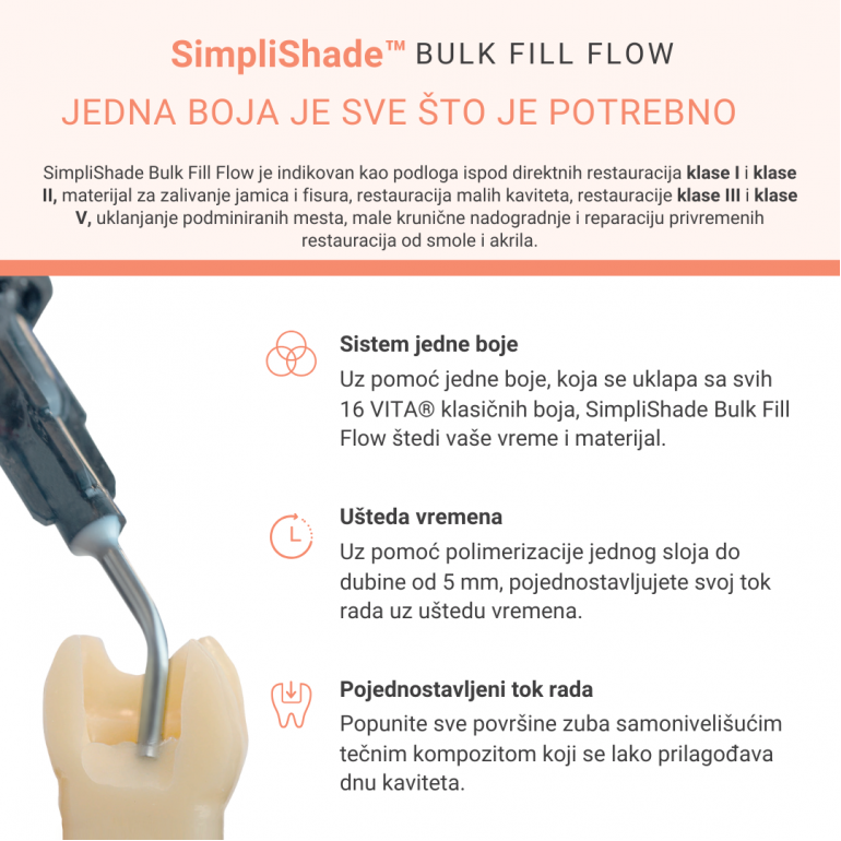 Simplishade Bulk Fill Fow Pakovanje + 3X Meta Kiselina Simplishade Bulk Fill Fow Pakovanje + 3X Meta Kiselina
