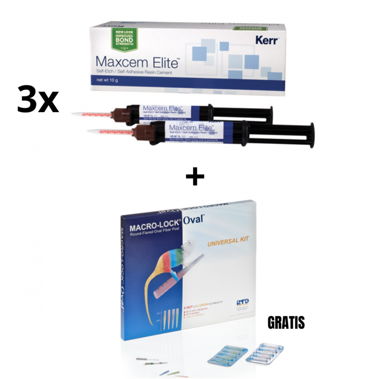 3X Kerr Maxcem Elite Pakovanje + Gratis Rtd Macrolock Oval Set