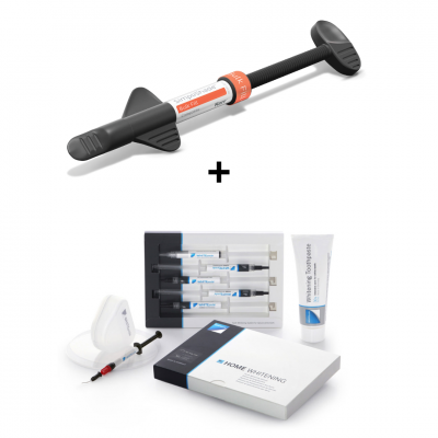 SimpliShade Bulk Fill tuba + White Smile Home whitening set
