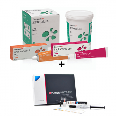 Zetaplus komplet kondenzacionih silikona + White Smile Power Whitening set