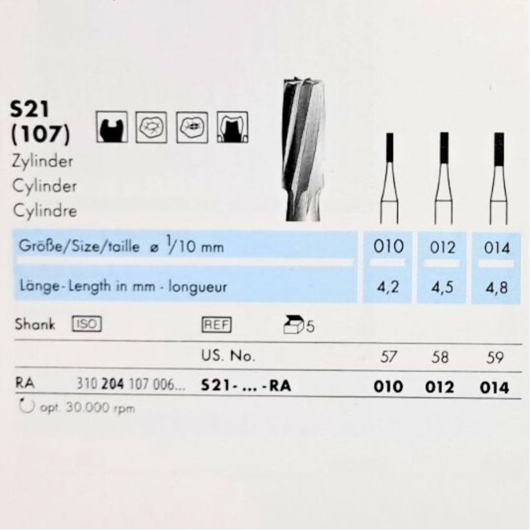 Čelični Borer Fisurni Za Kolenjak S21
