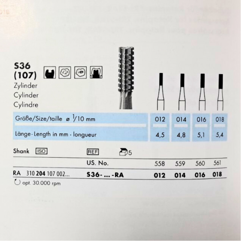 Čelični Borer Fisurni Za Kolenjak S36