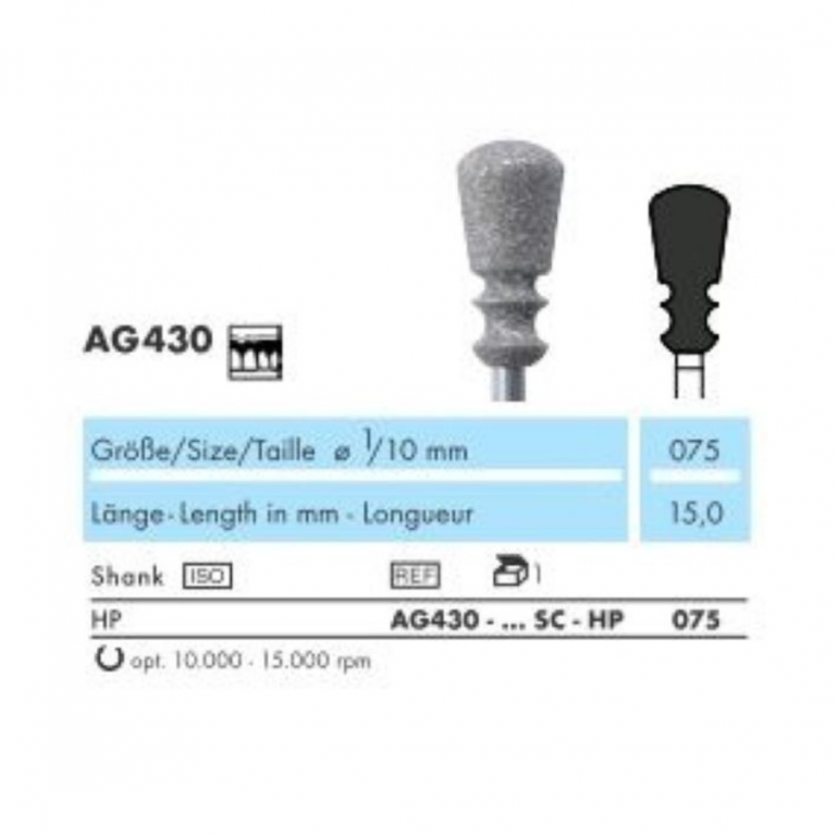 Borer Dijamant Za Nasadnik Ag430 075 - Za Akrilat