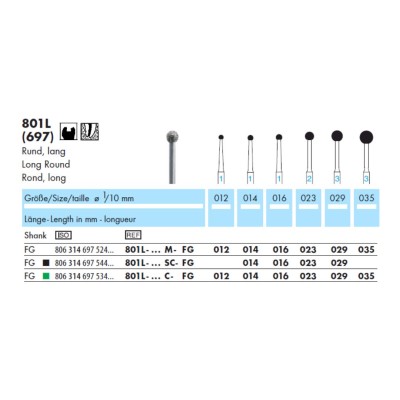 Borer dijamant za turbinu 801L Borer dijamant za turbinu 801L